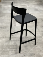 Стул полубарный Calligaris Skin CS1843,  Matt Black