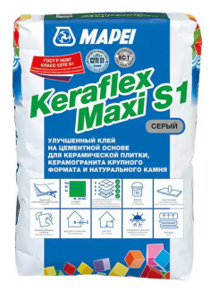 Клеевая смесь Mapei KeraflexMaxiGreyS1 25 кг, серый