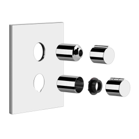 Внешняя часть Gessi Via Manzoni 38794.031 смесителя для ванны, с термостатом, хром