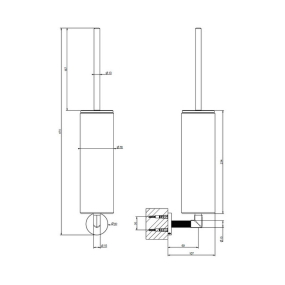 Ершик для туалета Gessi Anello 63719.031, хром
