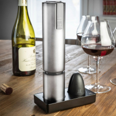 Штопор электрический Elis touch 27 см, цвет хром