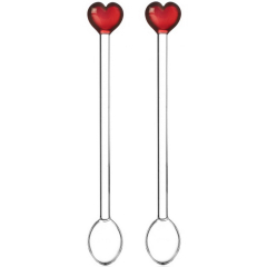Набор ложек "Красное сердце" Cuore 15 см, 2 шт