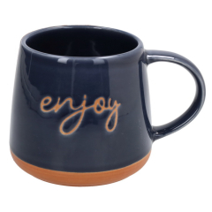 Чашка для завтрака Enjoy 640 мл, синяя