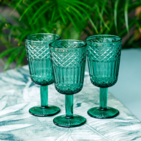 Набор бокалов Glass Claire 270 мл, 3 шт, зеленый