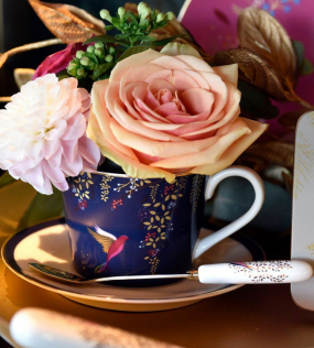 Чашка чайная с блюдцем Chelsea 200 мл, синяя