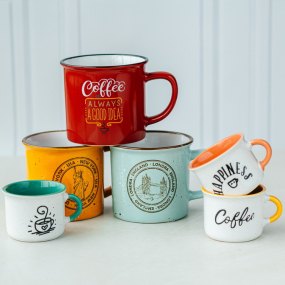 Кружка Arts Vintage 360 мл, красная