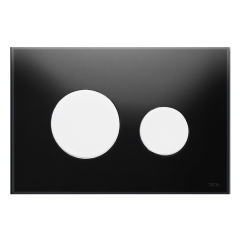 Панель смыва TECEloop 9240654, две клавиши, черный/белый