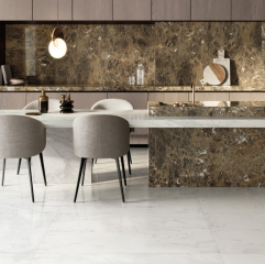 Керамогранит Italon Charme Deluxe 80х160 Lux, Bianco Michelangelo, 9 мм