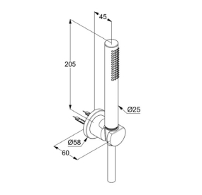 Комплект для душа Kludi Nova Fonte Puristic 20850N0-15, золото