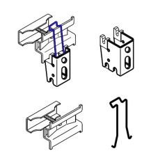 Комплект крепежей Zehnder BH+CVD1 (4 шт), белый