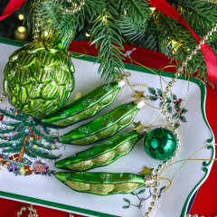 Елочная игрушка "Бобы" 8,5 см