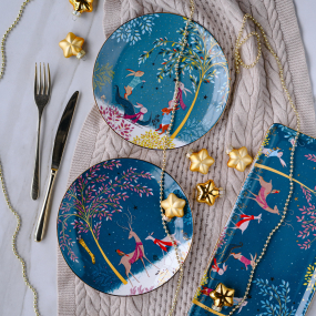 Тарелка салатная "Олень и зарянка" Woodland Tales 20 см