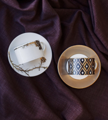 Чашка чайная с блюдцем Arris Geometric 180 мл