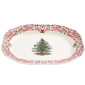 Блюдо "Елка" Spode Christmas Tree Yuletide 35,5 см, прямоугольное