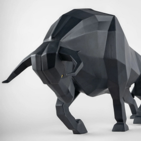 Статуэтка "Бык оригами" 24х50х16 см