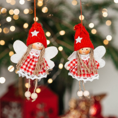 Елочная игрушка "Фея в скандинавском платье" 13 см, в ассортименте