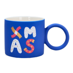 Кружка Xmas 350 мл, синяя