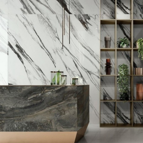 Керамогранит Italon Charme Deluxe 80х160 Lux, Statuario Fantastico, 9 мм