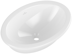 Раковина встраиваемая Villeroy & Boch Loop & Friends 49х33, CeramicPlus, 4A5400R1, из TitanCeram, белая