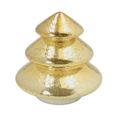 Фигурка "Елка" Christmas Wish 15 см с подсветкой, цвет золото