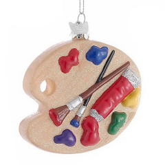 Новогодняя игрушка "Палитра" 8,3 см