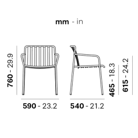 Кресло Pedrali Coney 3645, Terracotta