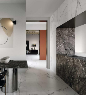 Керамогранит Marazzi Grande Marble Look 160х320 Satin, Grigio Carnico, 6 мм