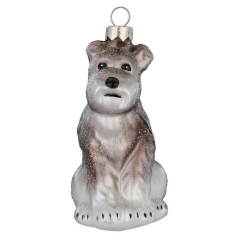 Елочная игрушка "Шнауцер" 9 cм