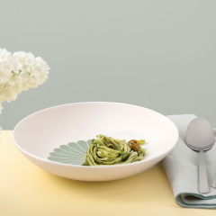 Тарелка глубокая для пасты Fleur Vert 24 см