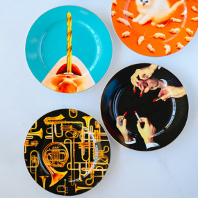 Тарелка столовая "Трубы" 27 см