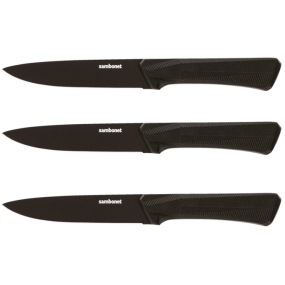 Набор ножей для стейка Sambonet Black Edge 13 см, 3 шт