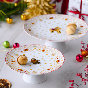 Блюдо для торта на ножке Christmas Love 28 см