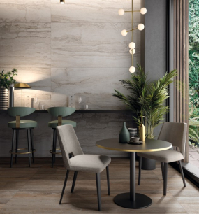 Керамогранит La Faenza Bianco 90х180 N, Travertino Oniciato, 10 мм