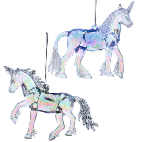 Елочная игрушка "Единорог" 10,7 см, в ассортименте