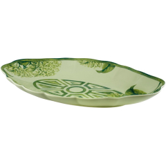 Блюдо овальное The Meaning 40х27 см, зеленое