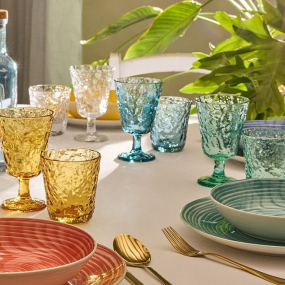 Бокал Glass Elsa 270 мл, бирюзовый