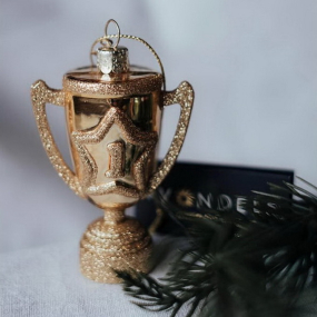 Елочная игрушка "Кубок" 9 см