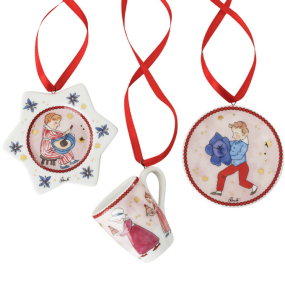 Набор елочных игрушек Hutschenreuther Christmas feast 6 см, 3 шт