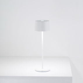 Лампа настольная Zafferano Olivia Pro 35 см, белая