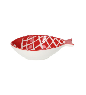 Блюдце "Рыбка" Fish 13х8 см, красное