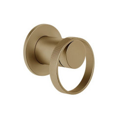 Внешняя часть Gessi Anello 63409.726 смесителя для душа, брашированная теплая бронза PVD