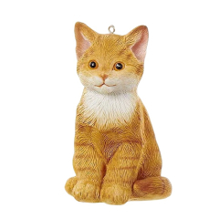 Елочная игрушка "Рыжий котенок" 5 см