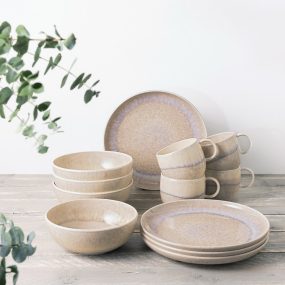 Набор посуды на 4 персоны Perlemor Sand, 12 предметов