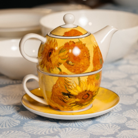 Набор чайный на 1 персону "Подсолнухи", 3 предмета