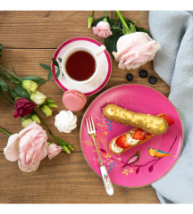 Тарелка салатная Chelsea 20 см, розовая