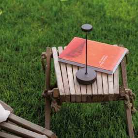 Лампа настольная Zafferano Swap 29 см, цвет титановый