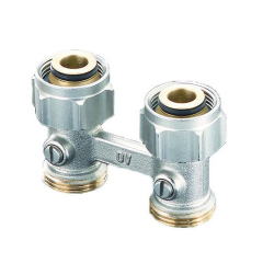 Узел подключения Oventrop Multiflex F, 3/4 НГ x 3/4 НР, проходной
