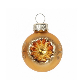 Елочный шар Inge's Christmas 3 см, желтый матовый