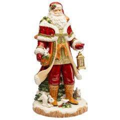 Фигурка "Санта с кроликами" 50 см