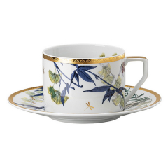 Чашка чайная с блюдцем Heritage Turandot White 230 мл